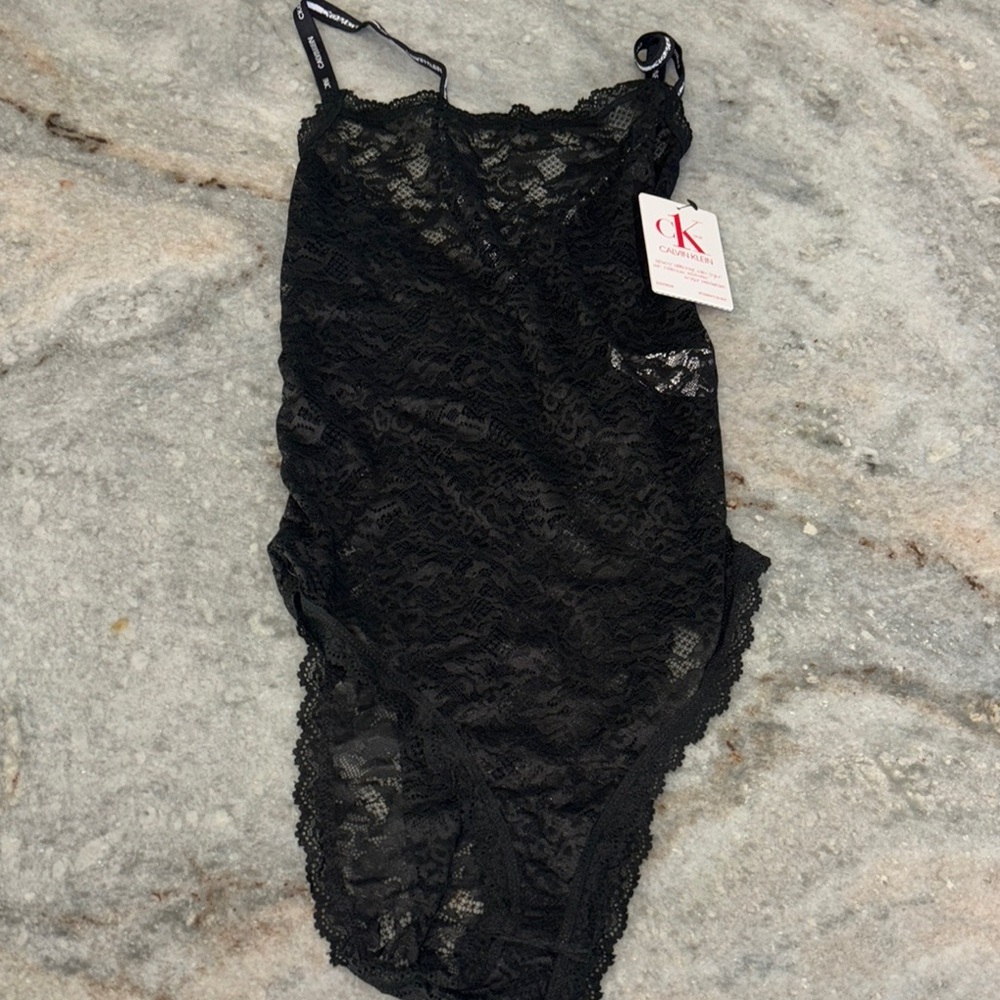 NWT Calvin Klein Lace One Piece, size M